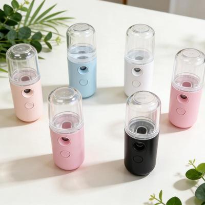 USB Mist Facial Sprayer Rechargeable Cordless Portable Face Humidifier Nebulizer for Post Workout Skin Refreshing