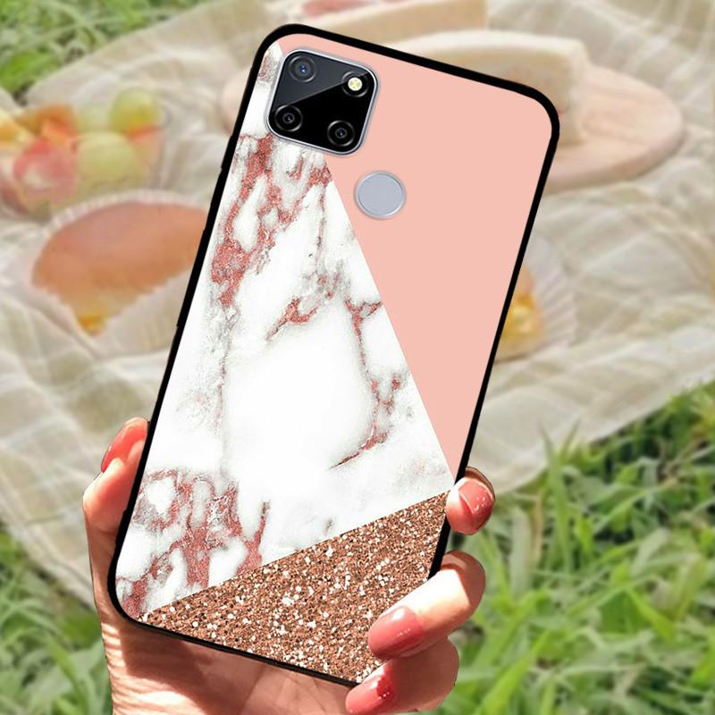 For OPPO Realme C21Y Case Marble Fashion Soft Silicon Cover for Realme C21 C25 C25s Phone Cases Protective Realmi C 21 Y Capa