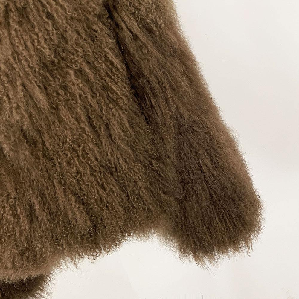OFTBUY Real Mongolia Sheep Fur Coat Winter Jacket Women Natural Thick Warm Outerwear Streetwear Turn Down Collar New Fashion