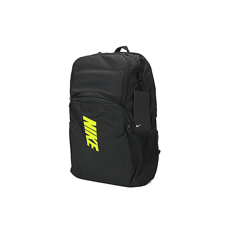 Nike Polyamide Backpack Regular Unisex Black/Neon Green DA2279-010