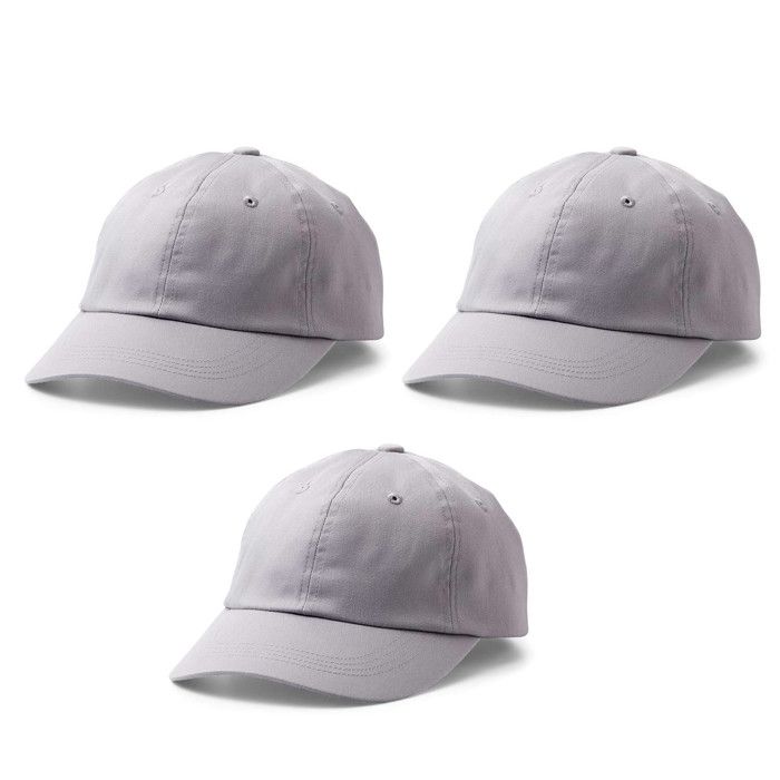 3 Casquettes grises à customiser - Cricut