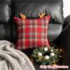 Square Christmas Pillowcases Soft Throw Pillow Case Britain Style Cushion Cover  Christmas Decor