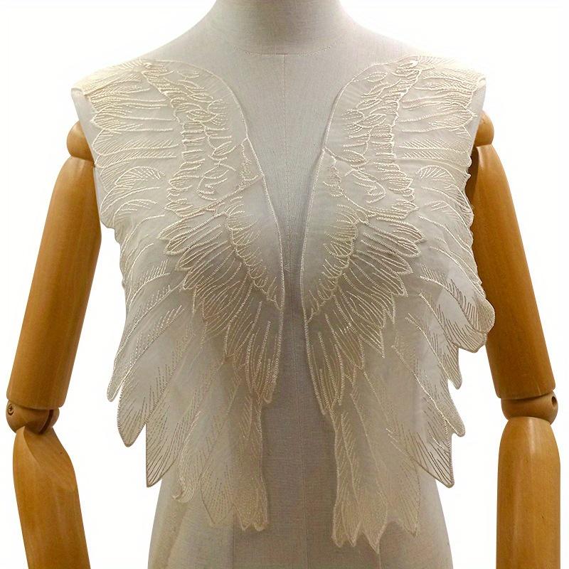 1PC Butterfly Wings Embroidered Cloth Attached Collar Cape Design Handmade DIY Jewelry Materials for Shooting Set Decoration