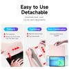 For Samsung Galaxy Tab S10 FE+ Case DUX DUCIS Magi Series Detachable Origami Stand Leather+PC+TPU Clear Back Cover