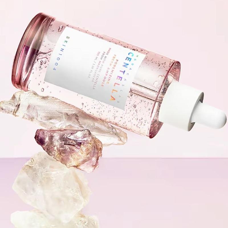 SKIN1004 2Pcs Ampoule Set,100ml Pink Salt Ampoule+55ml Centella Ampoule,Soothing Hydrating Facial Serum Kit