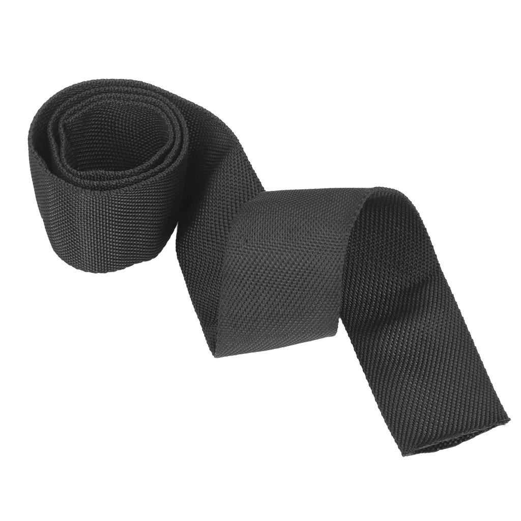 Polyester Winch Rope Protective Sleeve Black Universal for 5cm 1.97in Width Cable Line