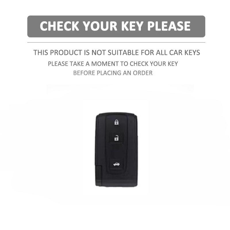 Grey TPU Keyless Fob Cover Case Protect Skin For Toyota Prius 20 Gen 2004 2009 Corolla Verso Camry Remote Holder Keychain