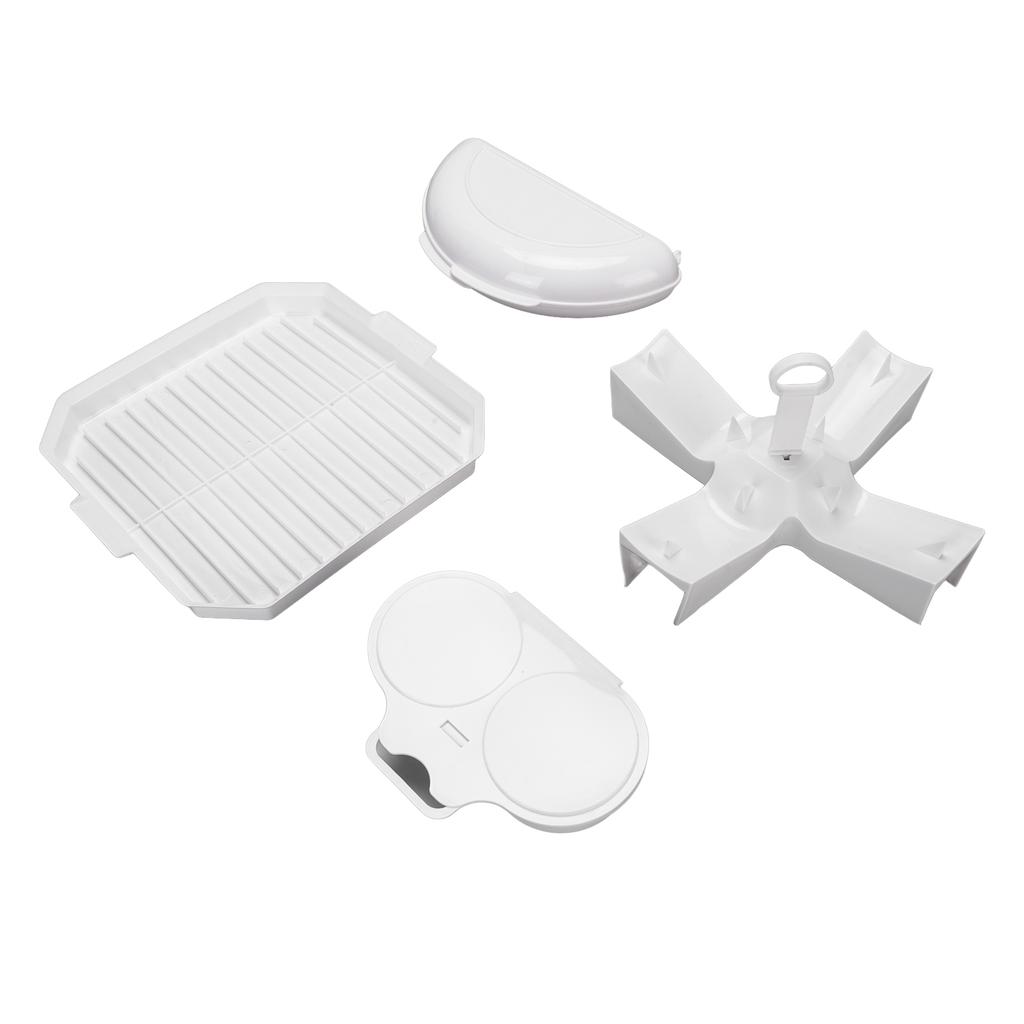 Microwave Cooking Set Bacon Tray Egg Cooker Potato Rack PP Microwave Accessories for Daily Meals
