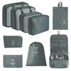 7-Piece Travel Storage Bag Set for Clothing and Luggage Organization