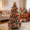 Automatic Folding Telescopic Christmas Tree with Lights for Home, Commercial, and Supermarket Decorations