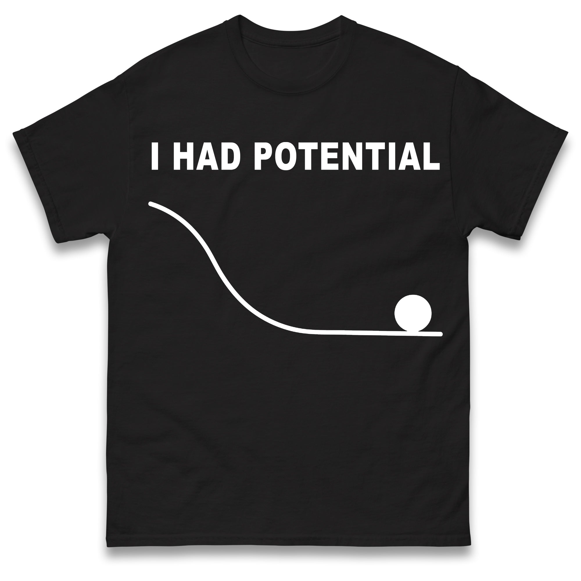 I Had Potential T Shirt Tshirt Mens Womens Unisex Tops Tees L