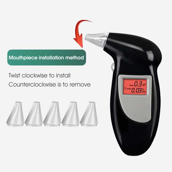 Alcohol Tester High Accuracy Professional Battery Powered Digital Handheld Drunk Driving Tester for Home