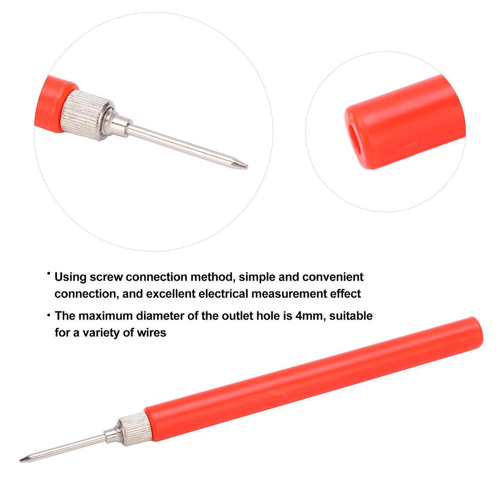J.30015 Multimeter-Prüfspitze Lötlose Testnadel für Spannungs-Routine-Schaltkreisprüfung 30V Wechselspannung‑60V Gleichspannung 24A Strom