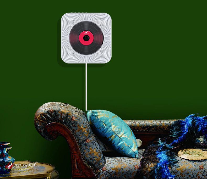 Second-Gen Wall-Mounted Bluetooth CD Player with Radio