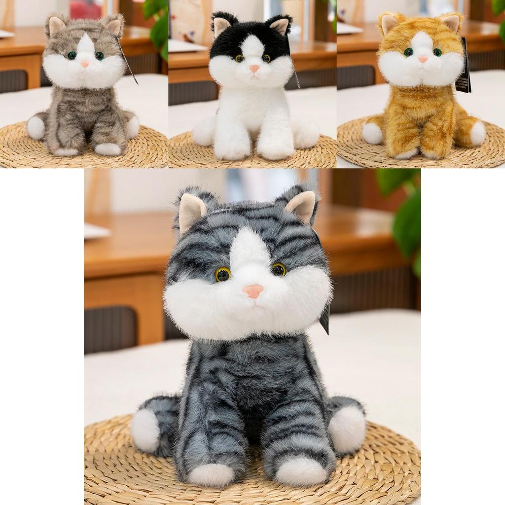 Cute Cat Plush Toy For Kids Sleeping Pillow With Soft Pp Cotton Filling For Comfort