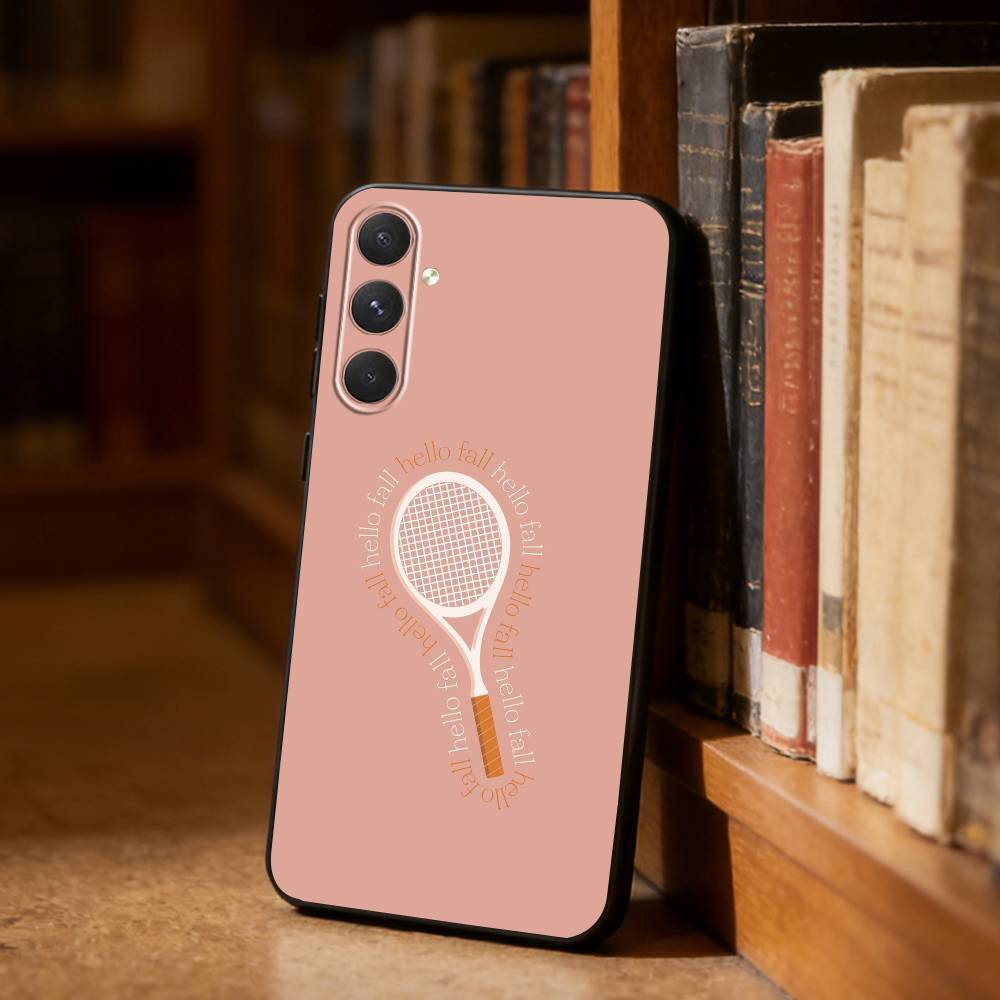 Tennis  Phone Case For Samsung S26,S25,S24,S23,S22,S21,Plus,Fe,Lite,Others Black Cover