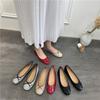 Doudou Single Shoes Women's Shoes 2025 New Summer Versatile Bow Shallow Mouth Ballet Pregnant Women Flat Shoes Ladyshoes