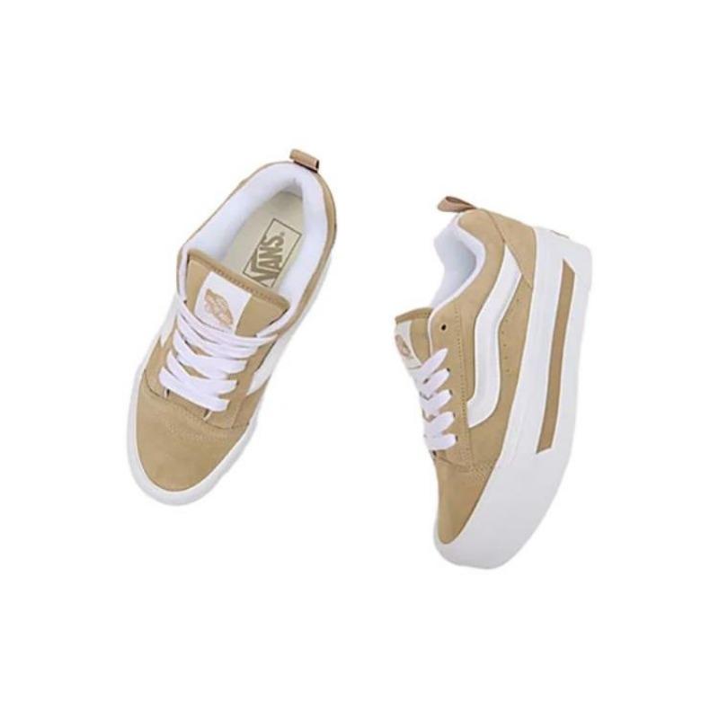 Vans Knu Stack unissex retrô americano robusto de cano baixo para skate marrom VN000CP6SQ7
