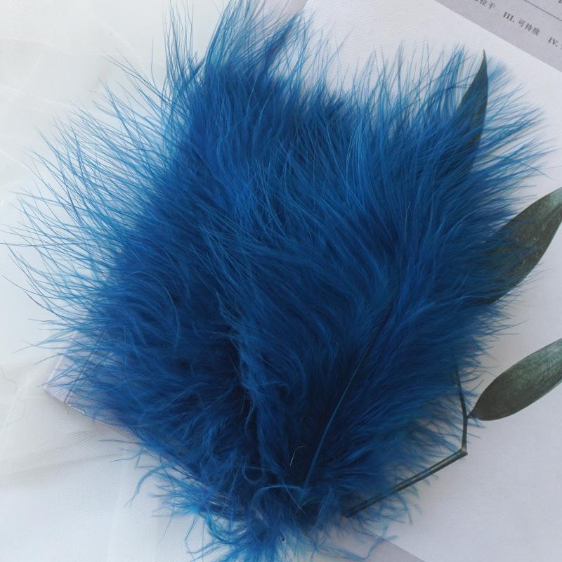 50Pcs Macaron Feather Color Turkey Full Velvet, Dream Catcher Hair Accessories Diy Handmade Materials Bouquet Stage Wedding Decoration