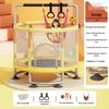 Children's Indoor Trampoline & Swing Set with Anti-Tip Safety Bar
