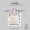 Smart Graffiti WiFi/Zigbee Voice-Controlled Wall Socket Switch with Light, Single/Double Pole, Five-Hole Timer.