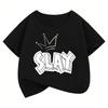 Fashion Y2k Girls T Shirts Short Sleeve Kids Childrens Tshirt Boys Girls Summer Spring Casual Top Tee Shirt