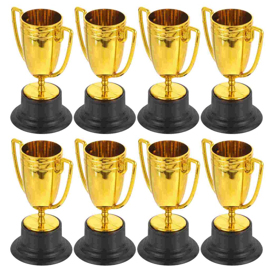 8 Pcs Trophy Toy Team Gifts Baseball for Kids Trophies Adults Game Awards Small Toys Mini Gold Celebrity