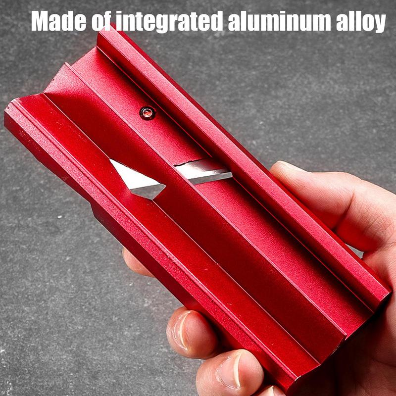 Plasterboard Edge Chamfer Tool Aluminum Alloy V Planer Multi-Functional 45 Degree Anti-Slip Edge Chamferer For Plasterboard