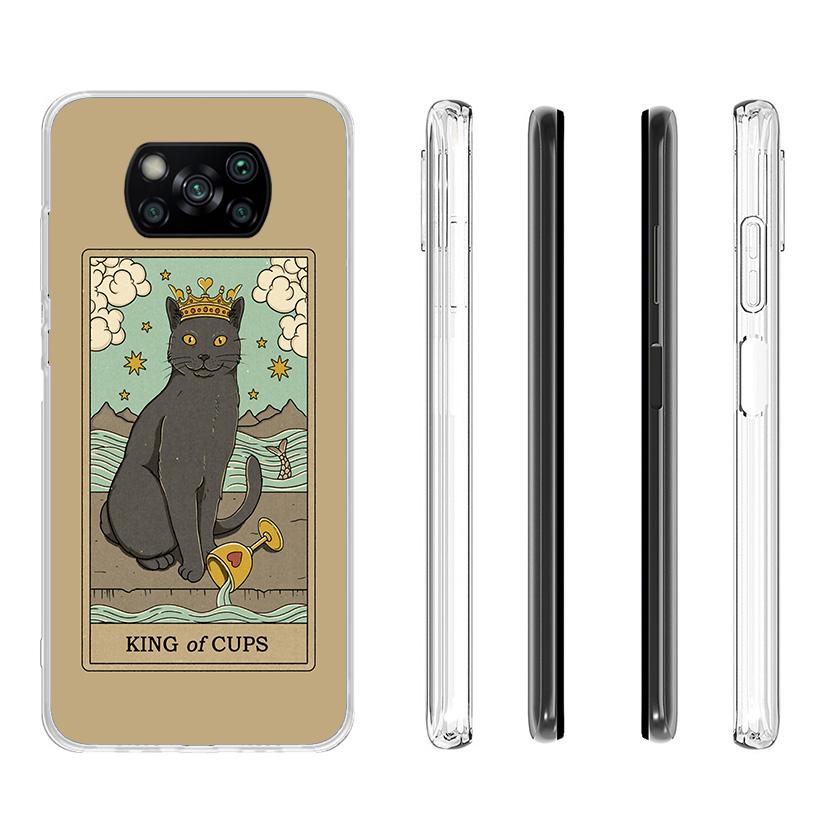 Tarot Card Cute Art Cats Cover Phone Case For Xiaomi Poco F7 Ultra X7 X6 X5 Pro M7 Redmi 15C 15 13C 13 12C 12 10C 10 9A 9C 9T 9