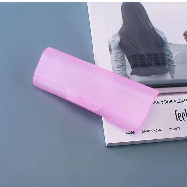 

Твердый пластиковый матовый футляр для солнцезащитных очков Футляр для очков Мужской Женский Футляр для очков для чтения Чехол для очков Футляр для хранения очков Коробка EMA розовый