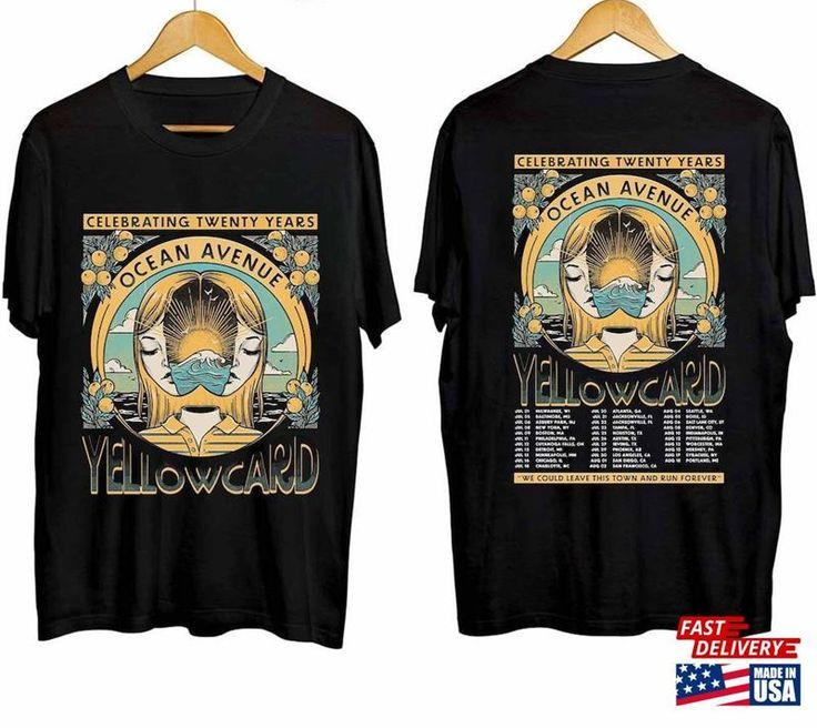 Yellowcard 2026 Ocean Avenue 20 Years Tour Shirt Band Fan Concert AR780 L