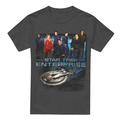 STAR TREK Unisex Adult Enterprise Crew T-Shirt