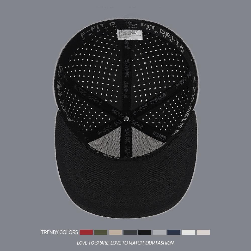 Full Closed Trucker Hat Causal Hip Hop Hat High Quality Flat Brim Stretchy Caps