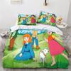 Anime Mädchen Heidi Bettbezug Set 2 Teile Hotelqualität Deckenbezug Bettwäscheset Bettbezüge Mit Kissenbezügen Mit Reißverschluss