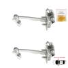 BDP756-1 2 Pieces Front Left AND Right Door Catch Hinge Brake Stop Check Strap Limiter for Renault Dacia Sandero Logan Duster MK2 804302559R