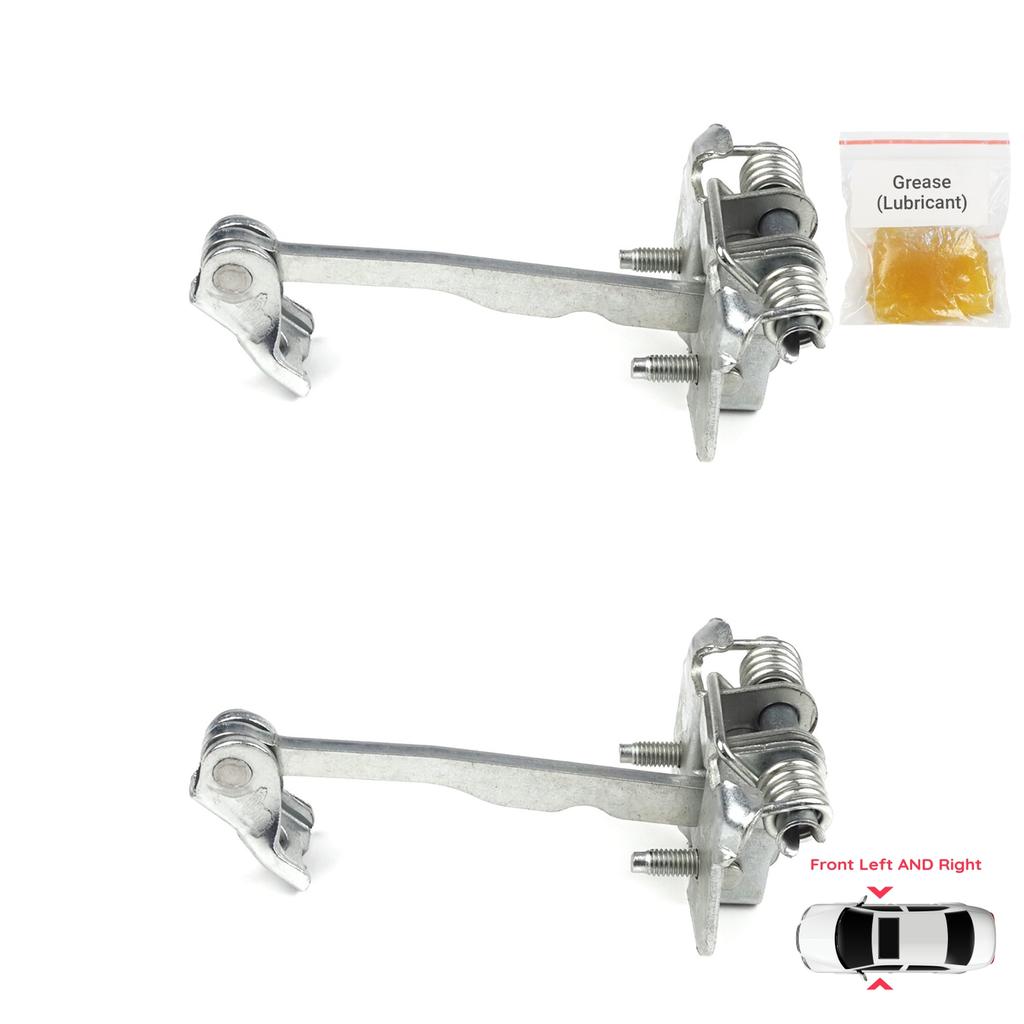 BDP756-1 2 Pieces Front Left AND Right Door Catch Hinge Brake Stop Check Strap Limiter for Renault Dacia Sandero Logan Duster MK2 804302559R