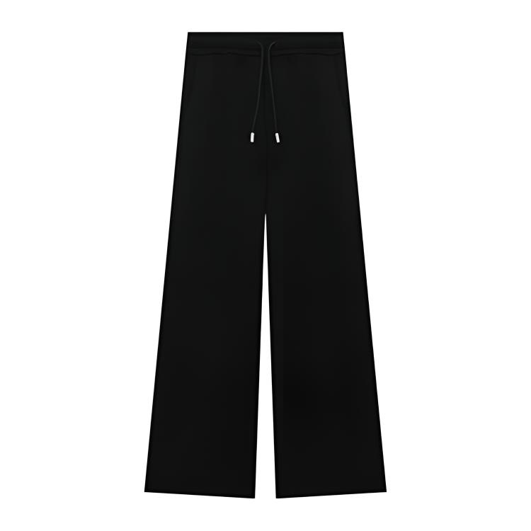 Off-White Minimalist Daily Versatile Comfortable Twill Embroidered Wide-Leg Sweatpants Women Bottoms OFWPT220010XM
