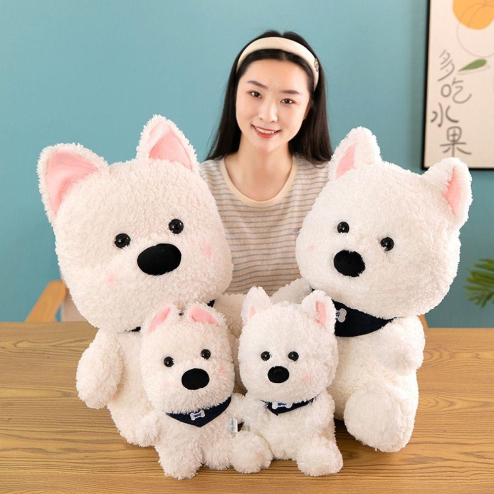 

Big Ear Cartoon Cute Dog Doll Stuffed Animal Stuffed Scarf Puppy Dog Home Decor