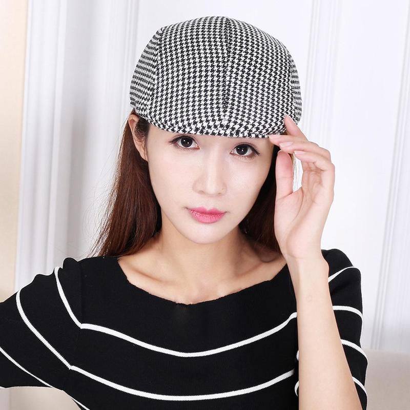 Fashion Herringbone Newsboy Baker Boy 