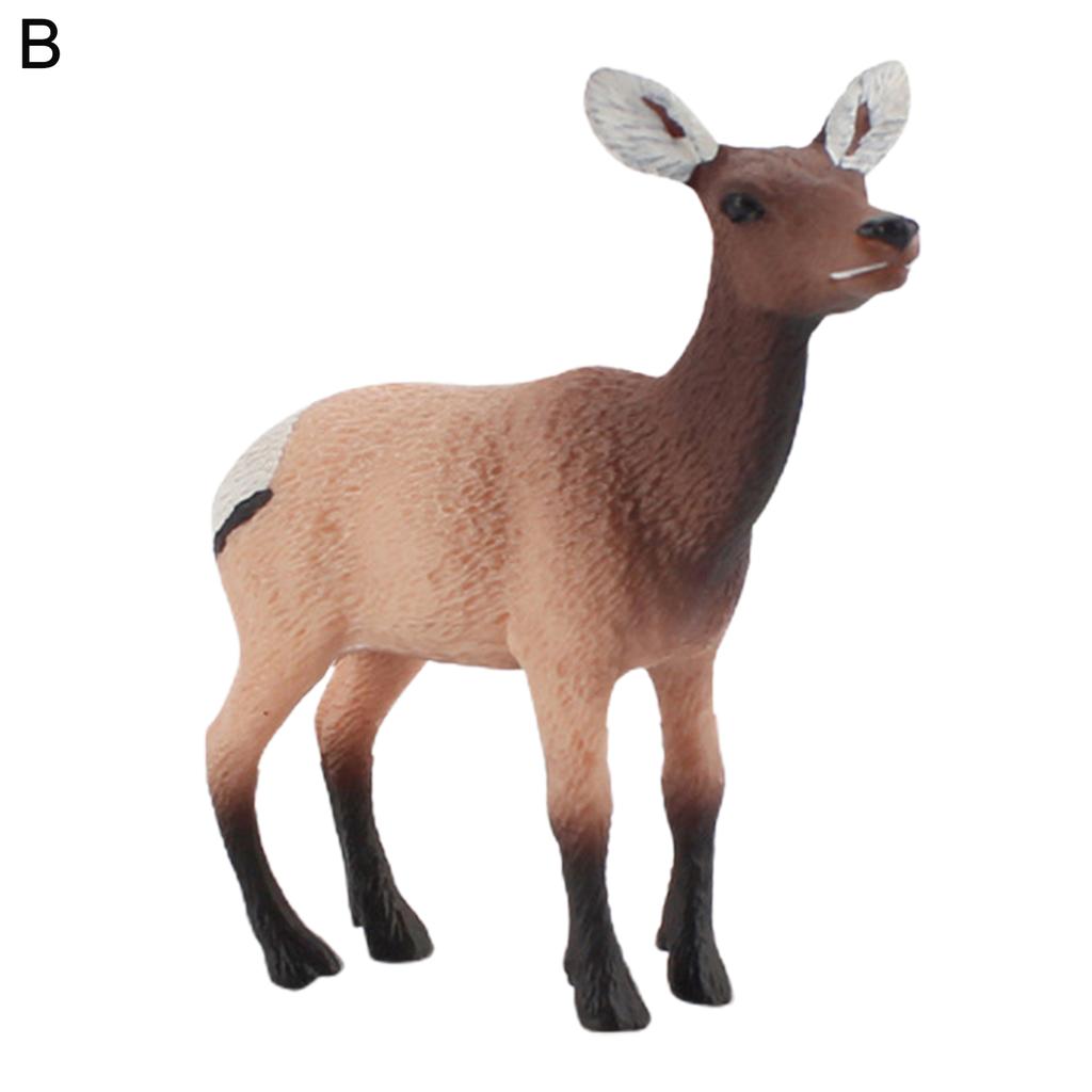 Animal Figurine Realistic Alpaca Goat Deer Ostrich Horse Forest Woodland Creatures Figure Kids Educational Wild Animal Toy