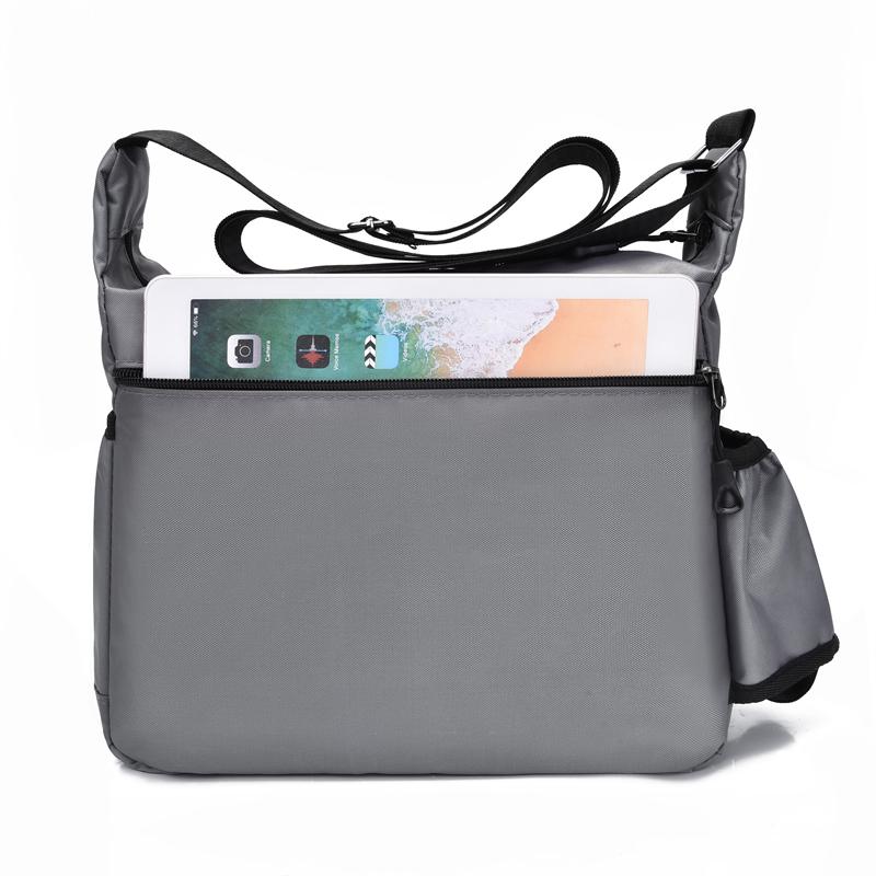 Men's Large Capacity Crossbody Bag Waterproof Shoulder Bag Business Travel Bag