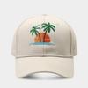Summer Beach Embroidered Cotton Baseball Cap With Sun Protection For Women And Men