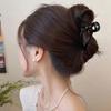 Soft Silicone Bow Hair Clip for Woman Simplicity Elegant Shark Clip Girl Ponytail Clip Hair Clamp