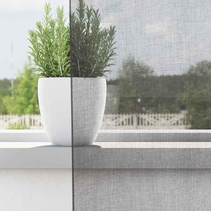 VidaXL Rideaux en voile avec boucles 2 pcs gris foncé 140x260 cm, rideau en filet, rideau transparent, voile de fenêtre, 4102275