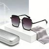 Trendy Retro Metal Half-Rim Sunglasses with UV Protection - European & American Street Style