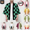 Halloween Anime Dämonentöter Kostüm für Erwachsene und Kinder Tanujiro you Bohnenmuster Kimono