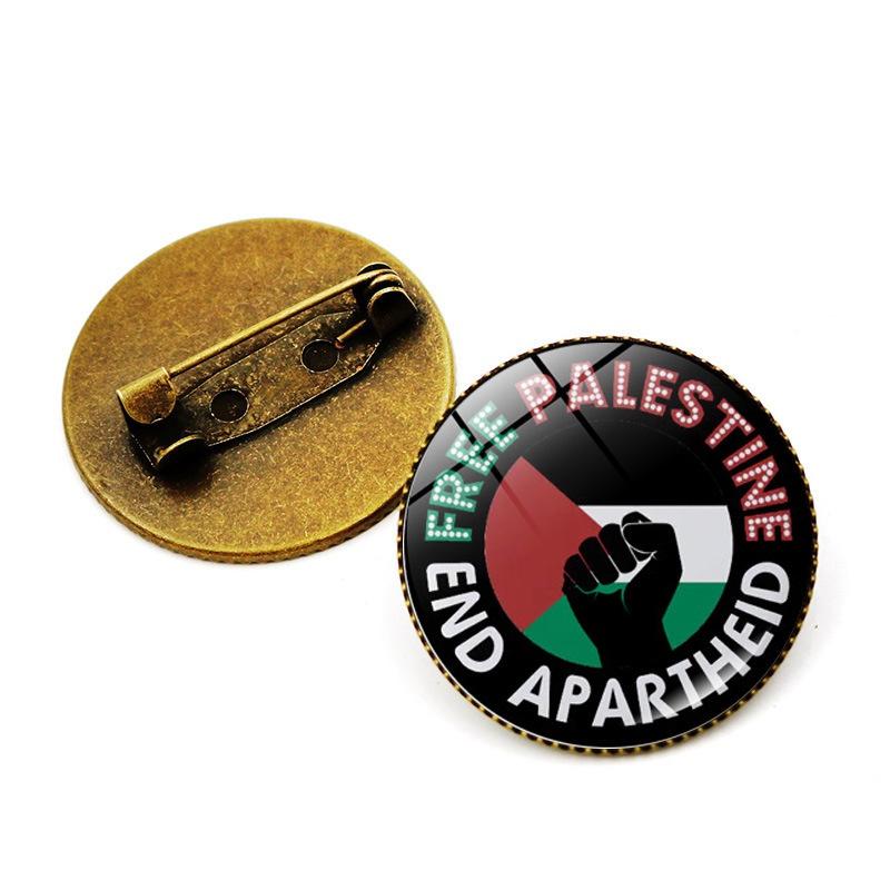 Premium Zinc Alloy Palestine Flag Brooch Pin Unique And Stylish Accessory For Bags And Jewelry Wholesale