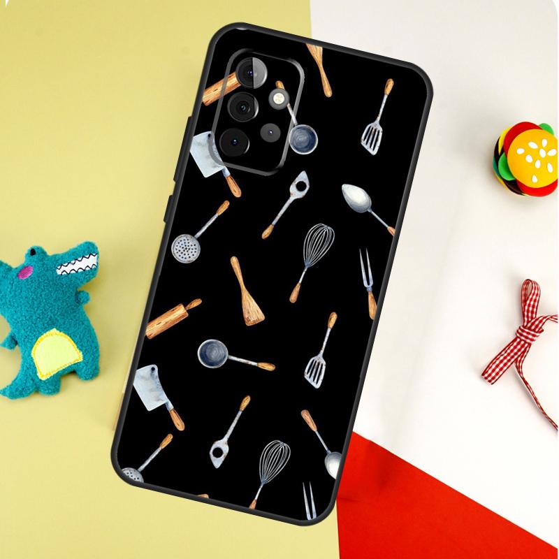 Baking Cook Chef Case For Samsung Galaxy A54 A34 A24 A14 A12 A22 A32 A42 A52 A72 A52S A51 A71 A13 A53 Cover