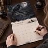Desktop And Wall Organizer Raven Crow 2027 Calendar, 12 Months Moonlit Gothic Unique Gift for Goth Lovers Art, Mysterious Dark Hanging Calendar