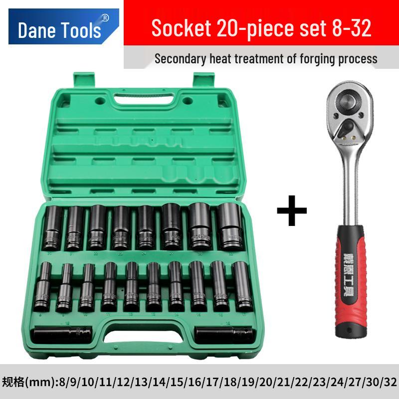 Electric Wrench Socket Set with Extended Hex Heads & Fly Electric Board Tool